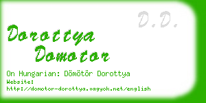 dorottya domotor business card