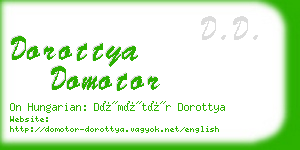 dorottya domotor business card